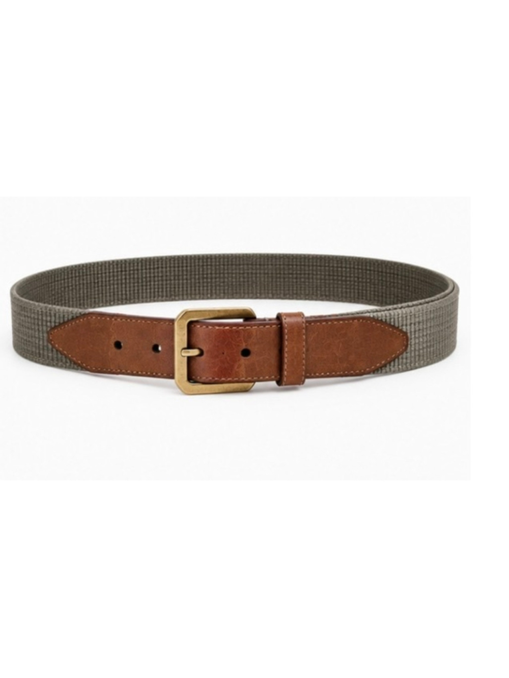 Dolce & Gabbana Belt Leather & Woven Cotton Brown Tan 90cm/36in NWT